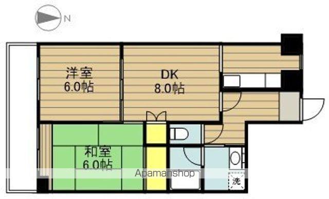 エスポワール喜沢(2DK/1階)の間取り写真
