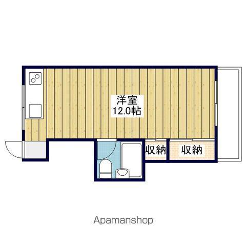 豊洋ハイツ(1DK/8階)の間取り写真