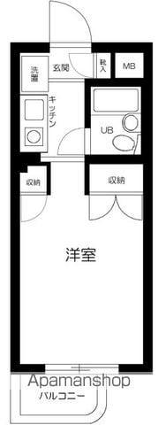 サンパレス中野(ワンルーム/4階)の間取り写真
