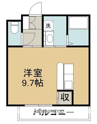 サニープレイス向山(ワンルーム/1階)の間取り写真