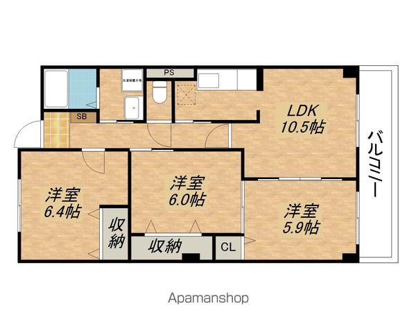 パレ・シャルマン(3LDK/1階)の間取り写真