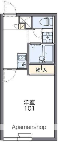 レオパレスカルモ(1K/1階)の間取り写真