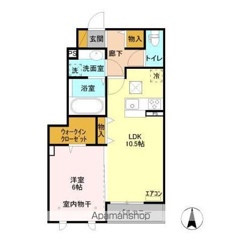 RUINES MAISONⅡ(1LDK/1階)の間取り写真