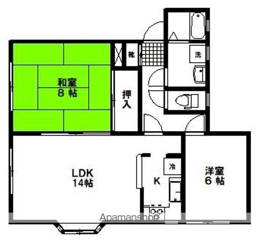 カーサ・エスペランサ(2LDK/1階)の間取り写真