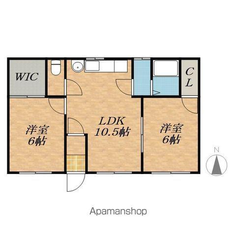 根室本線 帯広駅 バス乗車時間:22分 札内桂町バス停で下車 徒歩4分 1階建 築26年(2LDK)の間取り写真