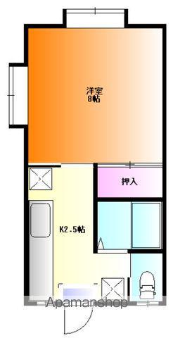 ハイツ・サンパーク(1K/1階)の間取り写真