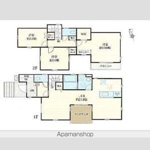 千葉都市モノレール 千城台駅 徒歩14分 2階建 築3年(3LDK)の間取り写真