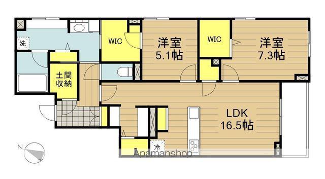 桜橋グランデ(2LDK/3階)の間取り写真