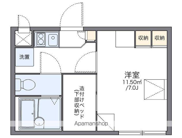 レオパレスCOMFORT(1K/1階)の間取り写真
