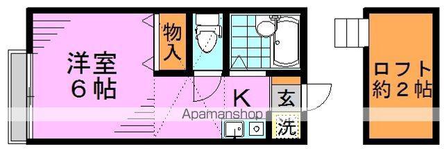 野方プレステージ(ワンルーム/1階)の間取り写真