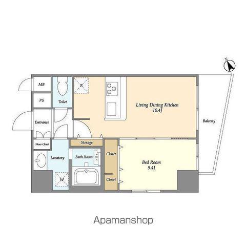 BLUROCK板橋(1LDK/11階)の間取り写真