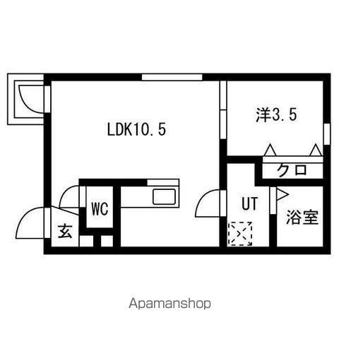 AGRI FOGLIO(1LDK/1階)の間取り写真