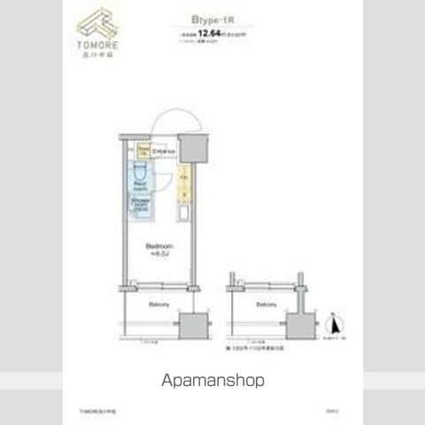 TOMORE品川中延(ワンルーム/10階)の間取り写真