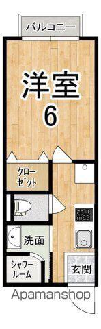 コーポカサビアンカ(1K/1階)の間取り写真