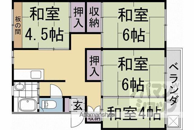 村松団地A棟(4K/1階)の間取り写真