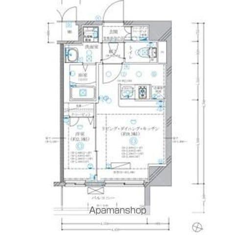 ディアレイシャス東別院Ⅳ(1LDK/8階)の間取り写真