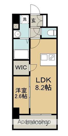 LIVEFLAT千種ウエスト(1LDK/8階)の間取り写真