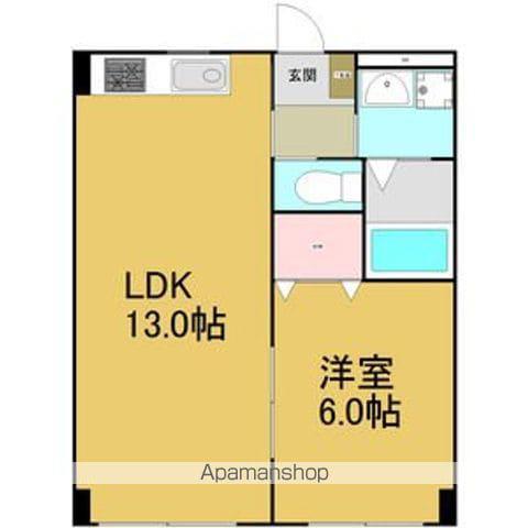 コーポワシノⅠ(1LDK/1階)の間取り写真