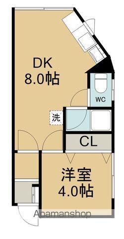 メゾンM Ⅱ(1DK/2階)の間取り写真