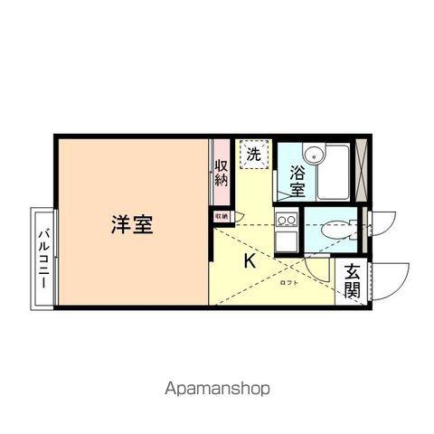 薫ハイム(1K/1階)の間取り写真