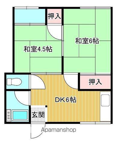 マンションカスガ(2DK/3階)の間取り写真