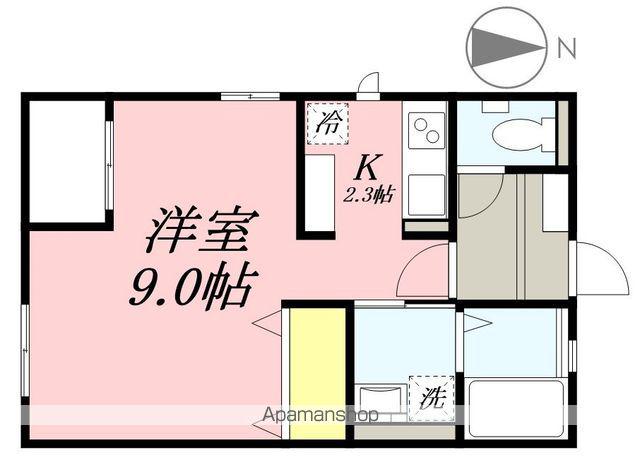 ゆずハイム(1K/1階)の間取り写真