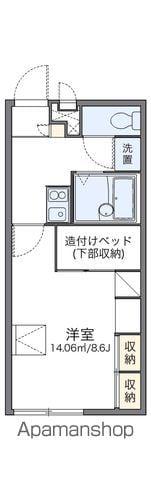 レオパレスセコロⅡ(1K/1階)の間取り写真