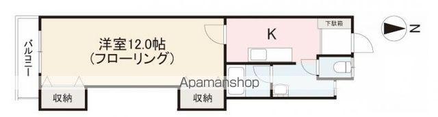 第八双葉荘(1K/2階)の間取り写真