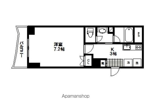 TC支倉(1K/6階)の間取り写真