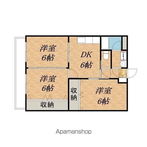 メゾン砧(3DK/1階)の間取り写真