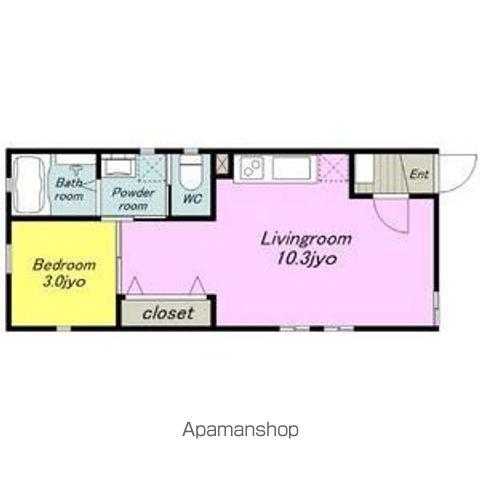 GREAT JOURNEY(1LDK/4階)の間取り写真