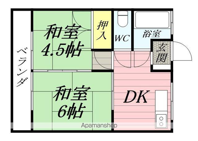 泉マンション(2K/3階)の間取り写真
