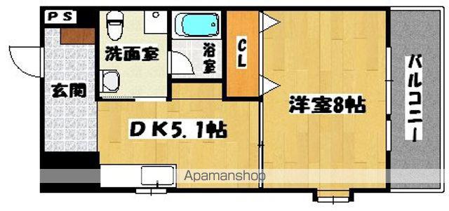 ブランカ中百舌鳥(1DK/7階)の間取り写真