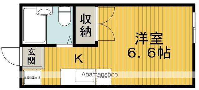 ロイヤルクイーンズパーク豊中(ワンルーム/1階)の間取り写真