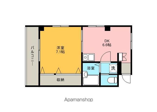 ストークシャトルINAGAKI(1DK/3階)の間取り写真