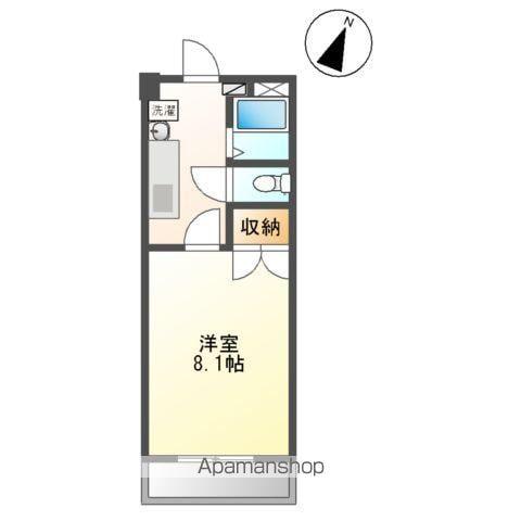 メゾンドビスキュイ(1K/2階)の間取り写真