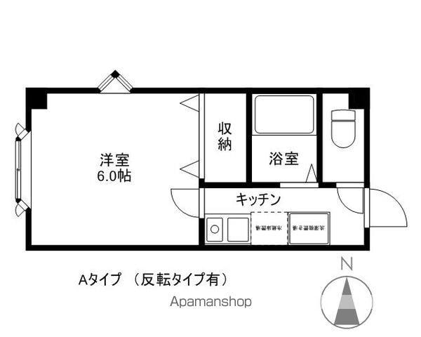 アパーテル南石堂(1K/4階)の間取り写真