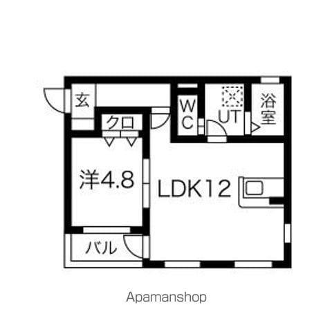 DEVELD金城(1LDK/1階)の間取り写真