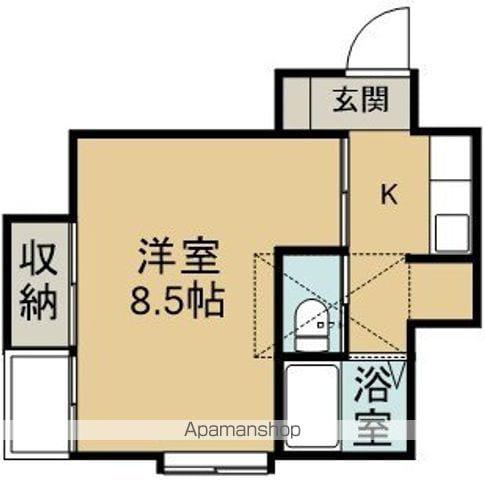 リバティハイツⅤ(1K/2階)の間取り写真