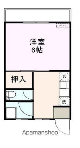 シェスタソラーレⅡ(1K/1階)の間取り写真