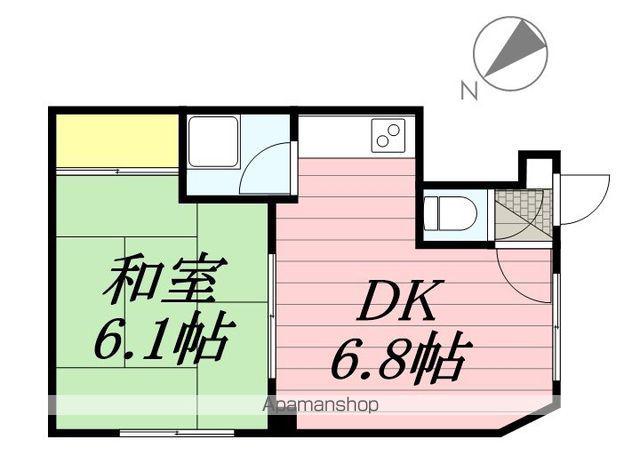 第一辻口荘(1DK/1階)の間取り写真
