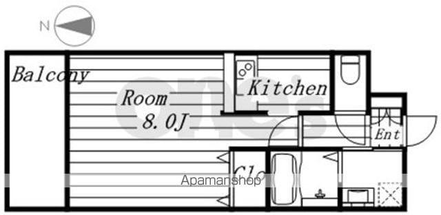 プレサンス新栄デコール(ワンルーム/7階)の間取り写真