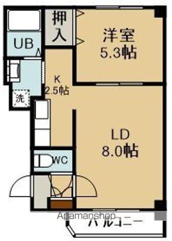 AVANT GARDEⅡ(1LDK/2階)の間取り写真