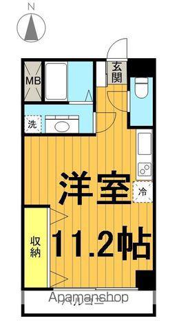 定功ビル(ワンルーム/3階)の間取り写真