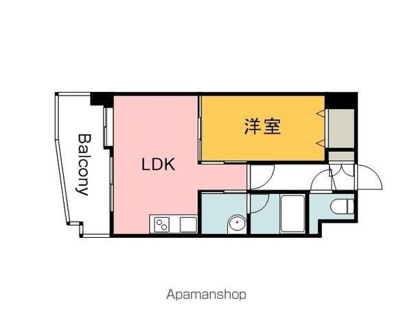 SHETLAND COURT(1LDK/5階)の間取り写真