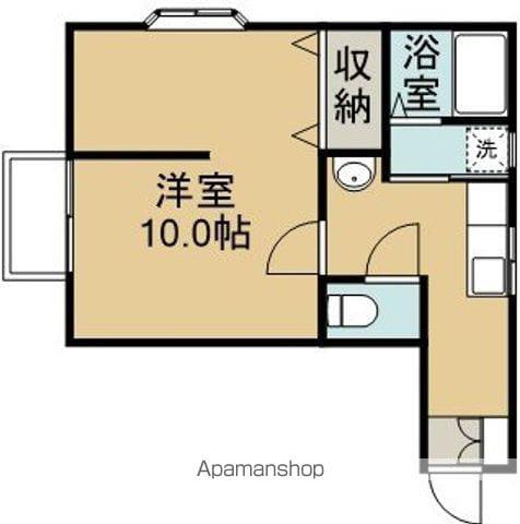 メゾンボヌール(1K/2階)の間取り写真