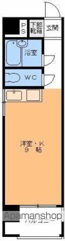 HEIWADORI FLAT(ワンルーム/5階)の間取り写真