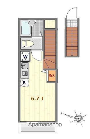 アーバングレイス阿佐ヶ谷(ワンルーム/2階)の間取り写真