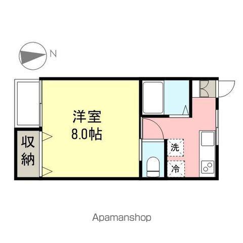 コーポハピネスA(1K/1階)の間取り写真