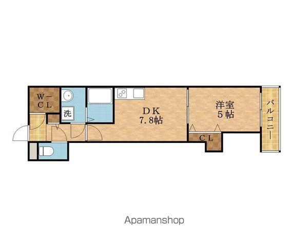 GM HILLS大宮通(1DK/2階)の間取り写真